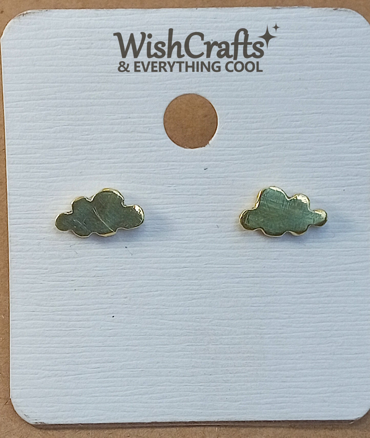 Tiny Clouds Stud Earrings