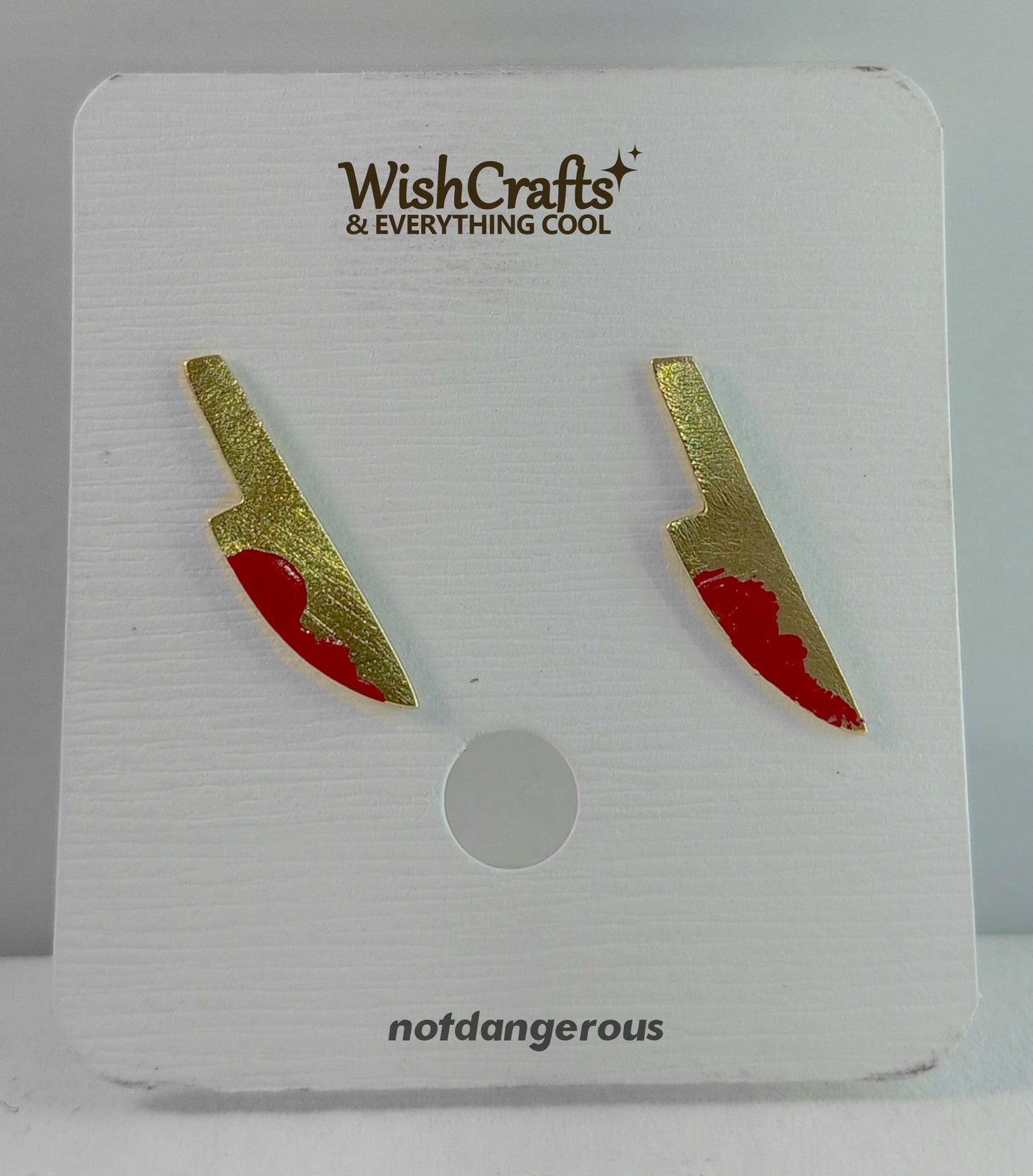 Bloody Knife Stud Earrings